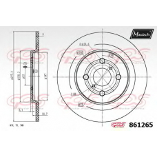 861265.0000 MAXTECH Тормозной диск