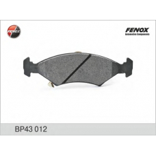 BP43012 FENOX Комплект тормозных колодок, дисковый тормоз