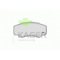 35-0563 KAGER Комплект тормозных колодок, дисковый тормоз