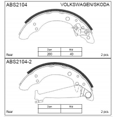 ABS2104 Allied Nippon Колодки барабанные