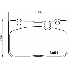 8DB 355 013-231 HELLA PAGID Комплект тормозных колодок, дисковый тормоз