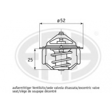 350256 ERA Термостат, охлаждающая жидкость
