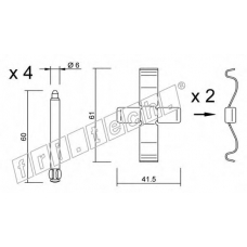 KIT.085 fri.tech. Комплектующие, колодки дискового тормоза