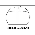 BL1050A3 FTE Комплект тормозных колодок, дисковый тормоз