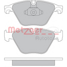1170538 METZGER Комплект тормозных колодок, дисковый тормоз