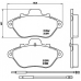 P 61 036 BREMBO Комплект тормозных колодок, дисковый тормоз