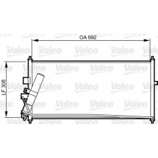 817822 VALEO Конденсатор, кондиционер