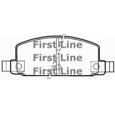 FBP1314 FIRST LINE Комплект тормозных колодок, дисковый тормоз