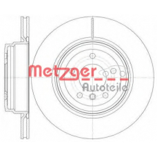 6976.10 METZGER Тормозной диск