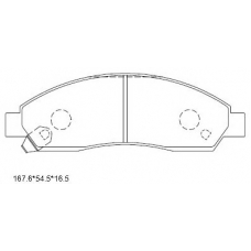 KD1412 ASIMCO Комплект тормозных колодок, дисковый тормоз