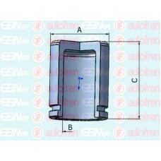 D025434 AUTOFREN SEINSA Поршень, корпус скобы тормоза