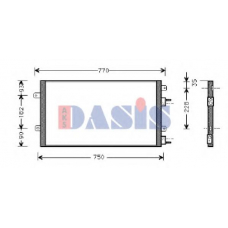 522007N AKS DASIS Конденсатор, кондиционер