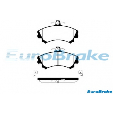 5501229977 EUROBRAKE Комплект тормозных колодок, дисковый тормоз