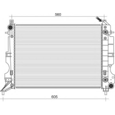 350213114300 MAGNETI MARELLI Радиатор, охлаждение двигателя