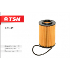 9.5.185 TSN Фильтр масляный (элемент фильтрующий)