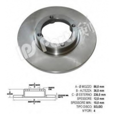 IBT-1W04 IPS Parts Тормозной диск