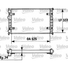 730947 VALEO Радиатор, охлаждение двигателя