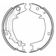4235.00 REMSA Комплект тормозных колодок, стояночная тормозная с