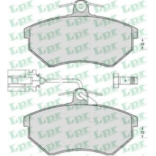05P495 LPR Комплект тормозных колодок, дисковый тормоз