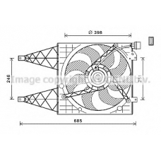 VW7532 Prasco Вентилятор, охлаждение двигателя