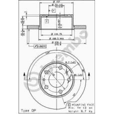 08.7300.20 BREMBO Тормозной диск