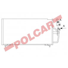 5222K8C1 POLCAR Skraplacze klimatyzacji