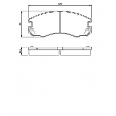 0 986 424 230 BOSCH Комплект тормозных колодок, дисковый тормоз