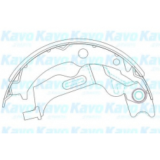 KBS-1405 KAVO PARTS Комплект тормозных колодок