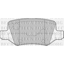 BBP1753 BORG & BECK Комплект тормозных колодок, дисковый тормоз