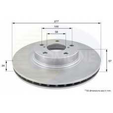 ADC0811V COMLINE Тормозной диск