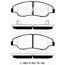 IBD-1K00 IPS Parts Комплект тормозных колодок, дисковый тормоз