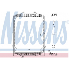 61971 NISSENS Радиатор, охлаждение двигателя