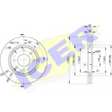 78BD9406-2 ICER Тормозной диск