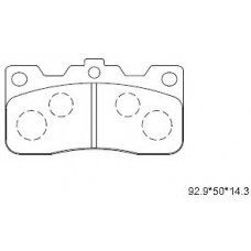 KD2779 ASIMCO Комплект тормозных колодок, дисковый тормоз
