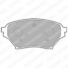LP1761 DELPHI Комплект тормозных колодок, дисковый тормоз