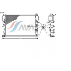 MS2342 GERI Радиатор, охлаждение двигател