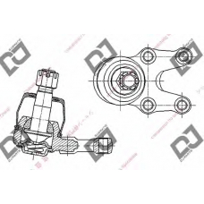 DB1197 DJ PARTS Несущий / направляющий шарнир