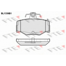 BL1339B1 FTE Комплект тормозных колодок, дисковый тормоз