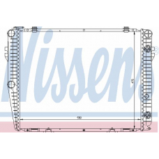 62703 NISSENS Радиатор, охлаждение двигателя
