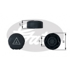RC247 GATES Крышка, резервуар охлаждающей жидкости