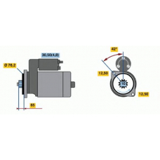 0 986 020 270 BOSCH Стартер