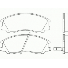 P 30 017 BREMBO Комплект тормозных колодок, дисковый тормоз