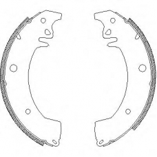 Z4078.00 WOKING Комплект тормозных колодок