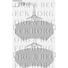 BBP1690 BORG & BECK Комплект тормозных колодок, дисковый тормоз