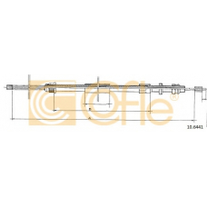 10.6441 COFLE Трос, стояночная тормозная система