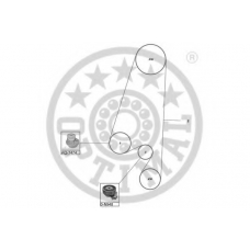 SK-1162AQ1 OPTIMAL Водяной насос + комплект зубчатого ремня