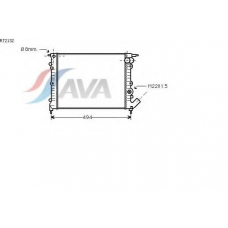 RT2132 AVA Радиатор, охлаждение двигателя