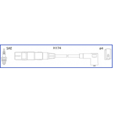 134714 HITACHI Комплект проводов зажигания