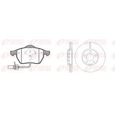 8390.00 REMSA Комплект тормозов, дисковый тормозной механизм