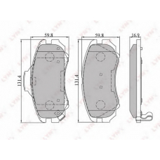 BD-3602 LYNX Тормозные колодки дисковые